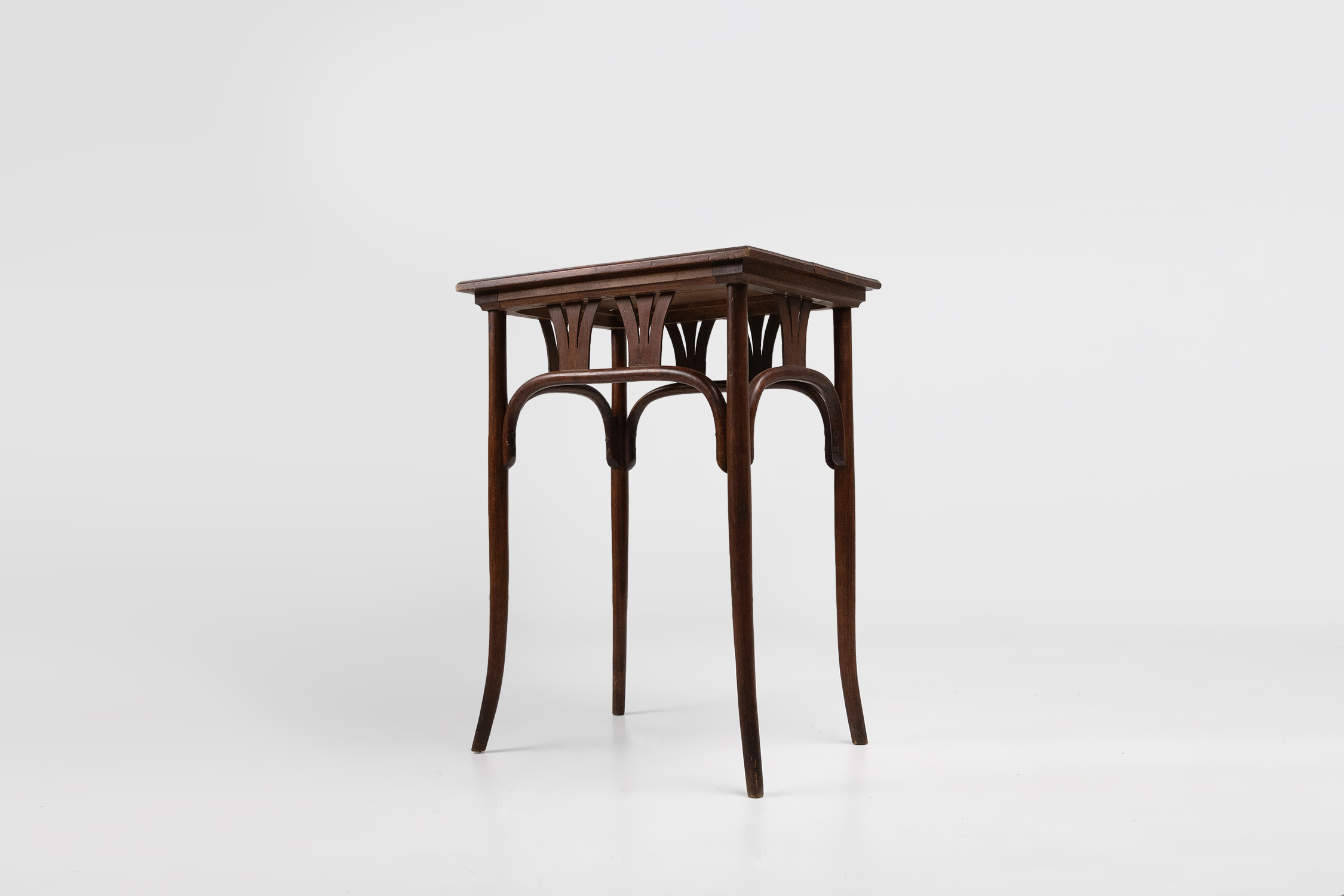 J. & J. Kohn art nouveau side table in bentwood, Austria ca. 1910thumbnail